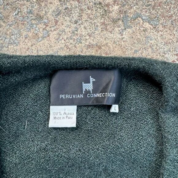 90’s Peruvian Connection Button Up Vintage Cardigan Sweater - Picture 2 of 4